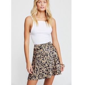Free People Phoebe Daisy Printed Mini Skirt